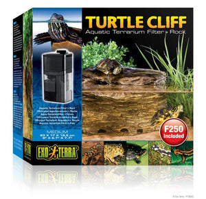 Exo Terra turtle cliff medium (Filtro para terrario acuático + roca)
