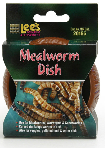 Lees Mealworm dish ( plato para alimentar tenebrios a tus reptiles)