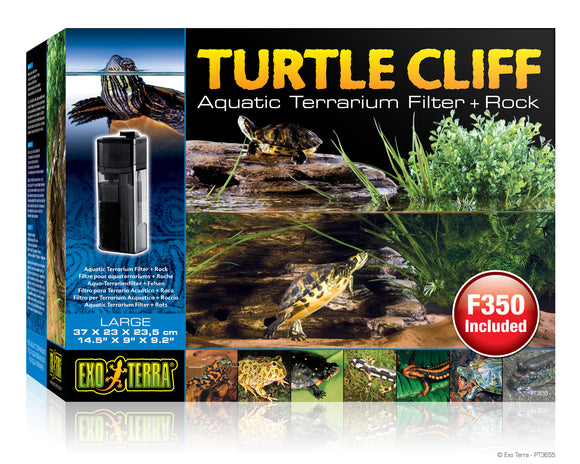Exo Terra turtle cliff Large (Filtro para terrario acuatico + roca Grande)