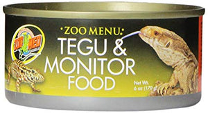 ZOOMED CANNED TEGU/MONITOR FOOD