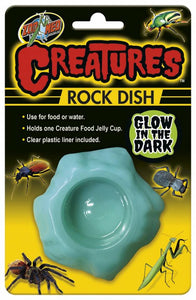 zoomed creatures rock dish ( brilla en la obscuridad)