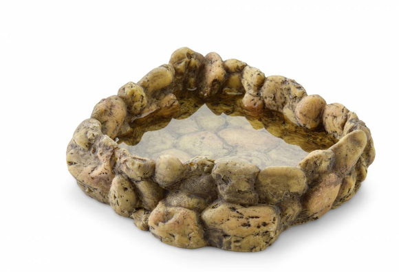 EXO TERRA CORNER PEBBLE WATER DISH LARGE